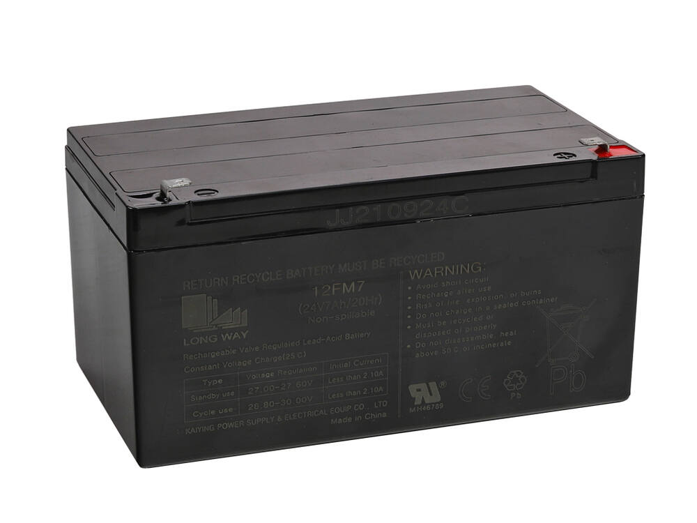 Gelová nabíjecí baterie 24V/7Ah Long Way