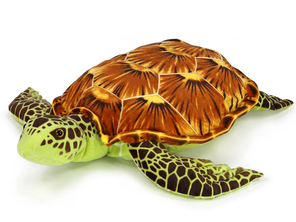 Plyšová želva 90 cm, hnědá