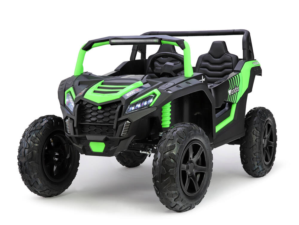 Elektrické autíčko pre dve deti andos® Titan XXL PRO 24V/180W, zelené