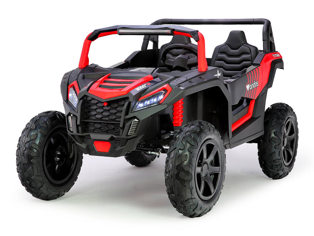 Elektrické autíčko pre dve deti andos® Titan XXL PRO 24V/180W, červené