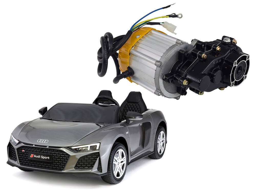 Detské elektrické autíčko andos Audi R8 Spyder Pro - náhradný bezkefový motor 24V/200W s diferenciálom pre pohon kolies