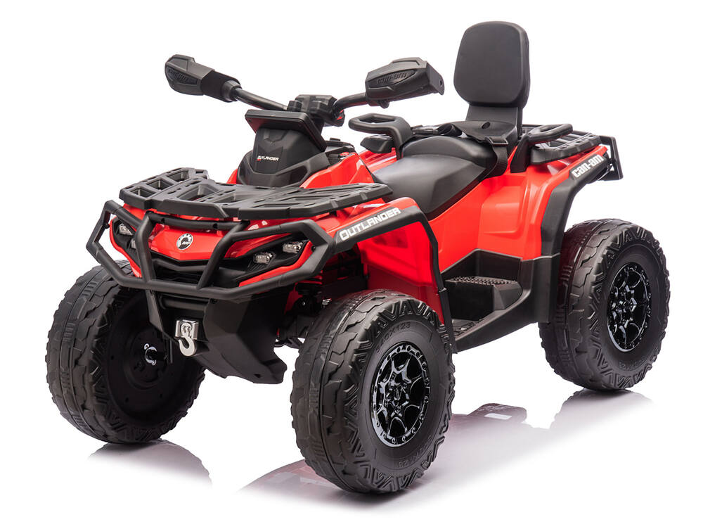 Elektrická štvorkolka pre dve deti Can-Am Outlander 4x4 24V/800W, červená