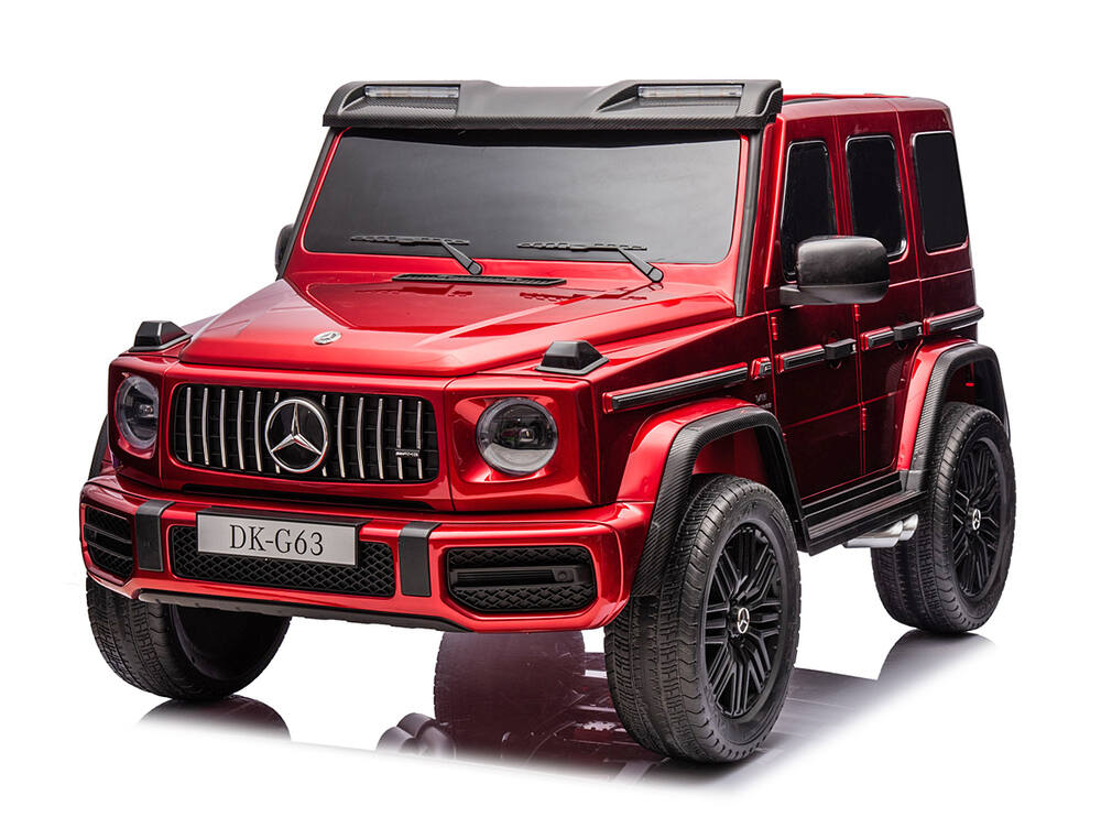 Elektrické autíčko pre dvoch Mercedes-AMG G63 4x4 XXL 24V/800W + batéria 2x 24V/7Ah, lakované vínové