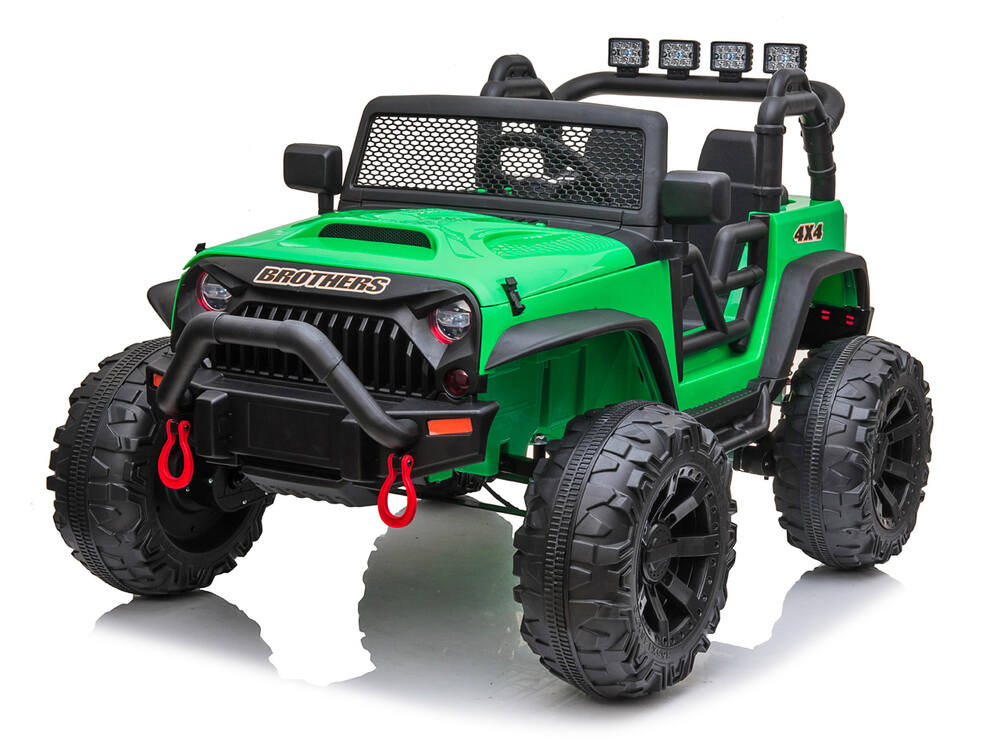 Elektrické autíčko Džíp andos Brothers 4x4 24V/800W, zelené