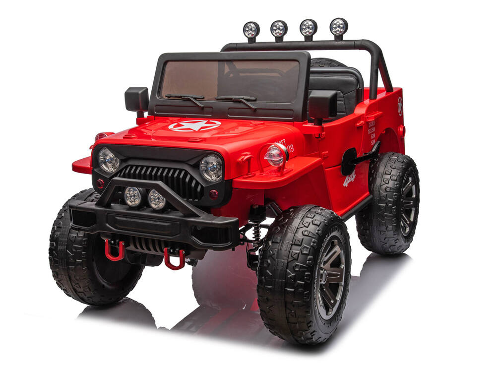 Trojmiestne elektrické autíčko džíp andos® Patriot XXL 4x4 24V/800W, červené