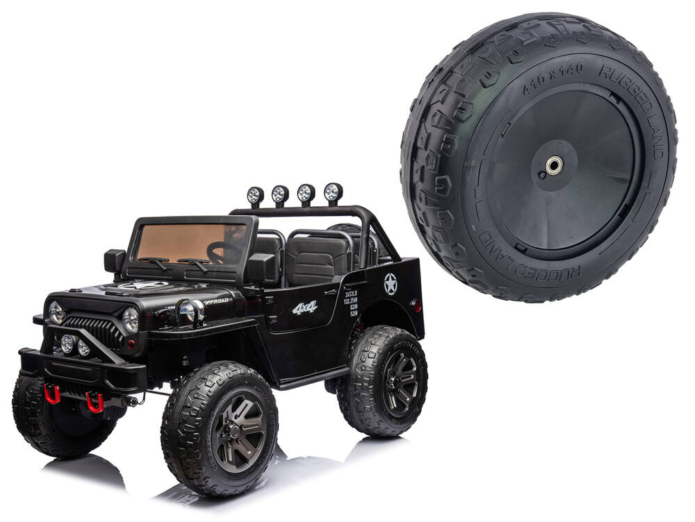 Detské elektrické autíčko džíp Patriot XXL 4x4 - náhradné koleso EVA univerzálne