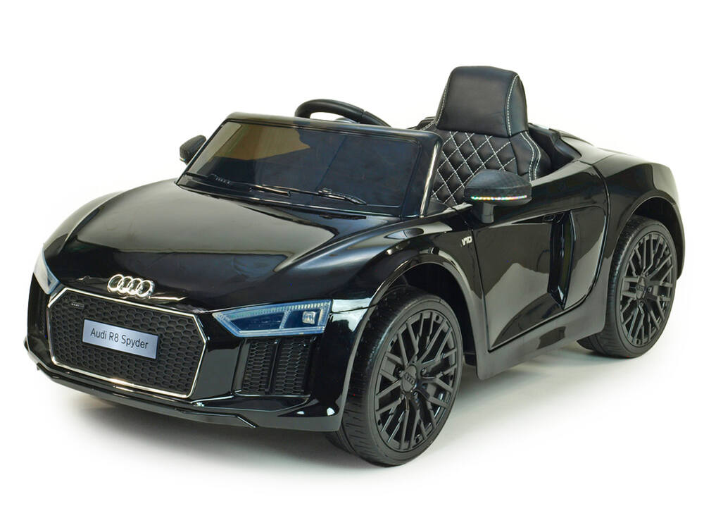 Elektrické auto pro děti Audi R8 Spyder, černé lakování