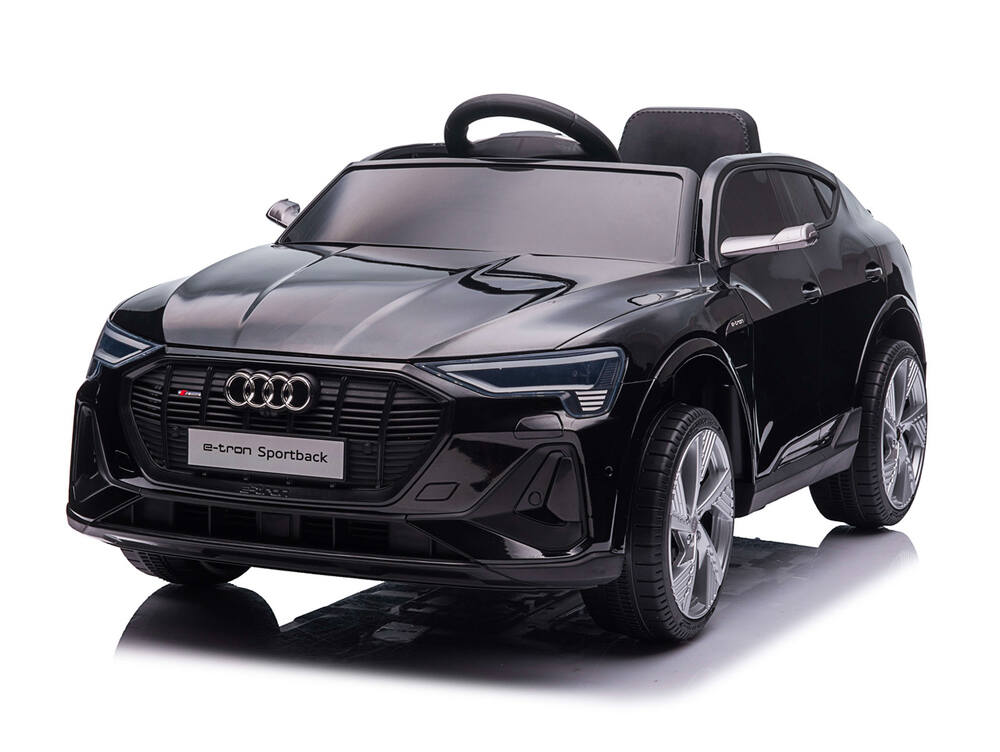 Elektrické autíčko Audi e-tron S Sportback 4x4, černé lakované