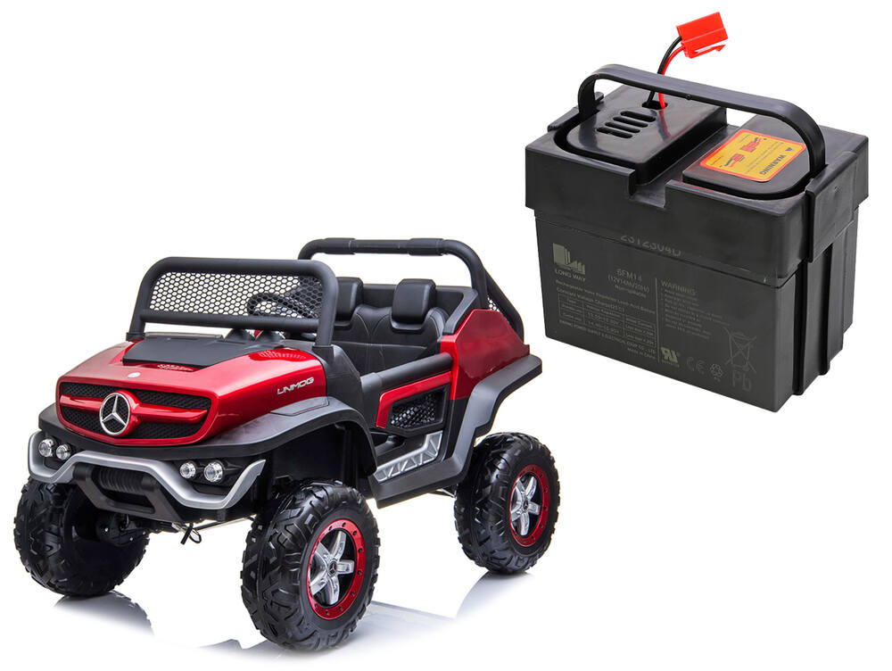 Přenosný bateriový box 12V/14Ah pro elektrické autíčko Mercedes-Benz Unimog