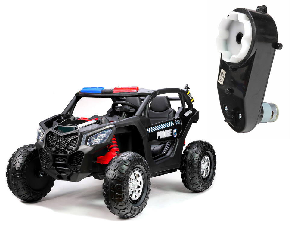Dětská bugina Turbo XB Police - náhradní motor s převodovkou pro řízení