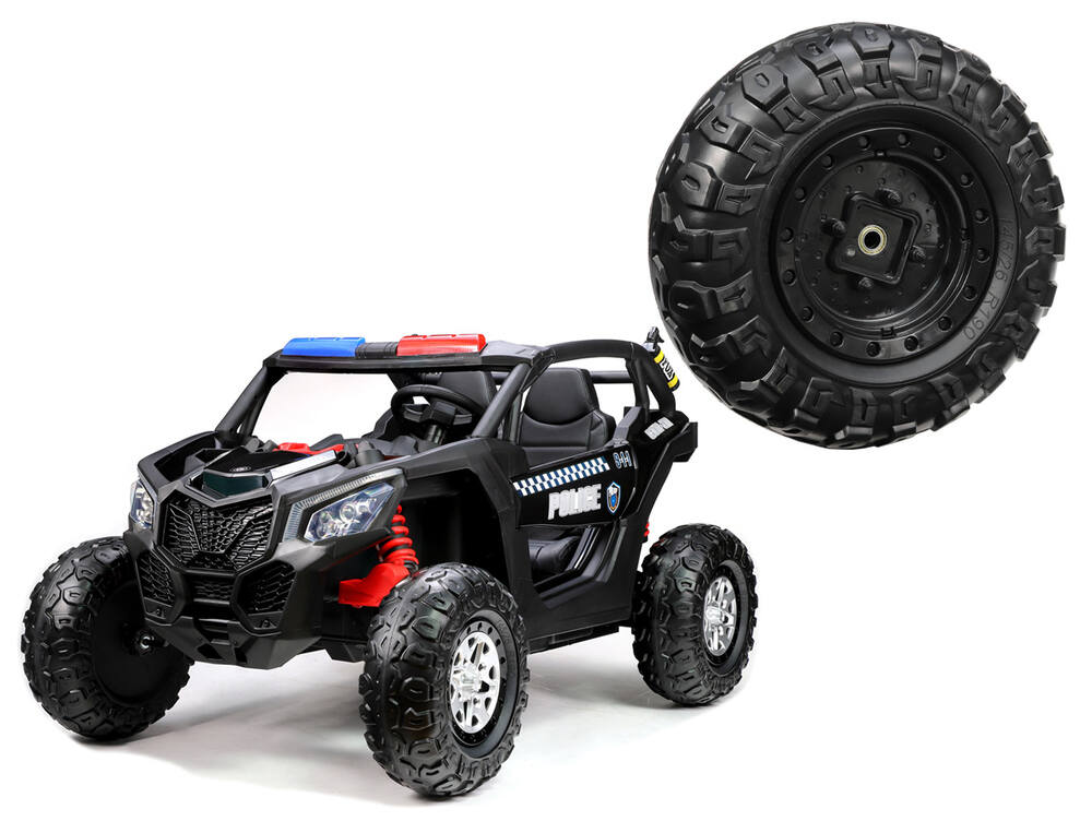 Dětská bugina Turbo XB Police - náhradní kolo EVA zadní pravé/levé