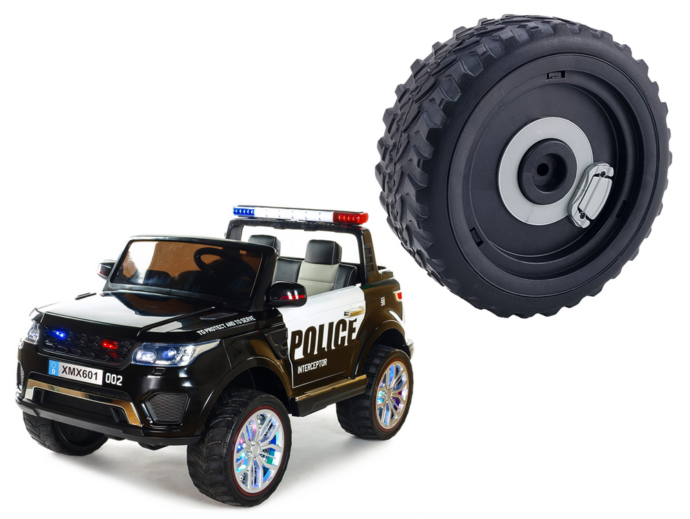 Dětské autíčko SUV Rover Policie - náhradní kolo EVA univerzální