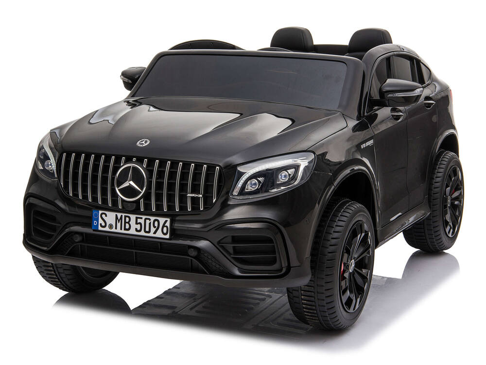 Dvoumístné elektrické autíčko Mercedes-AMG GLC 63 S, černé lakované
