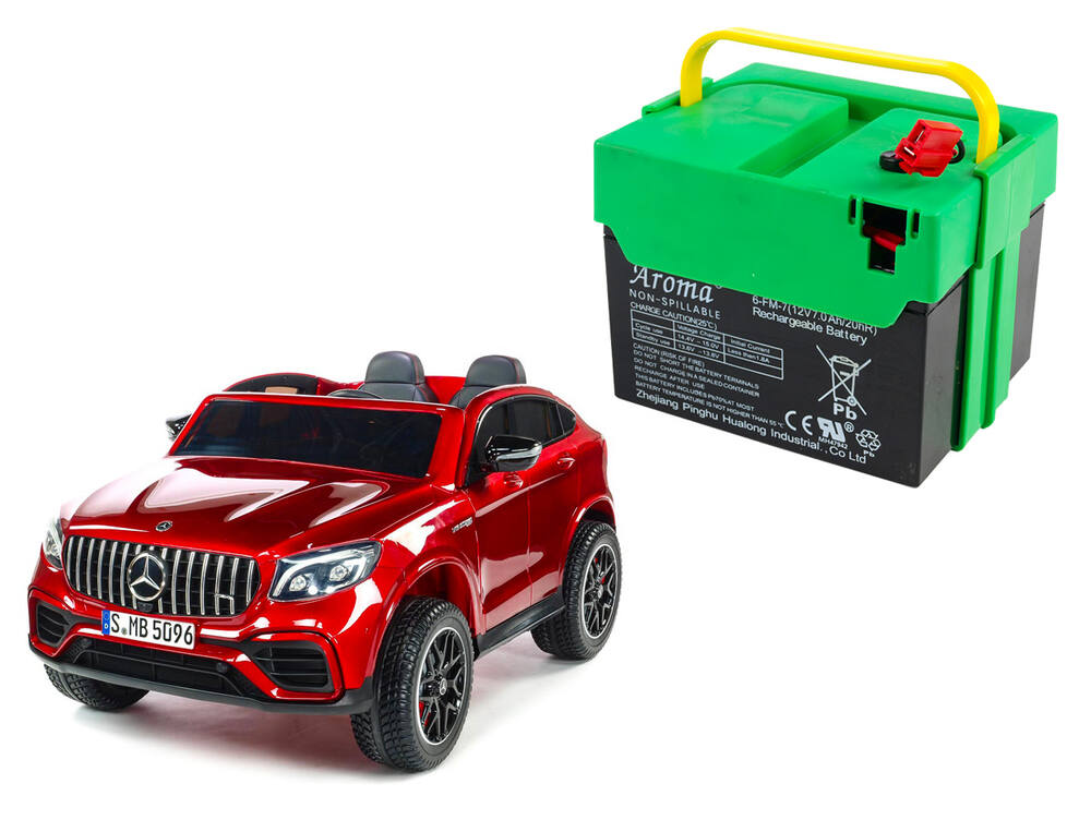 Bateriový vyjímatelný box pro elektrické autíčko Mercedes-AMG GLC 63 S 4x4, baterie 2x 12V/7Ah