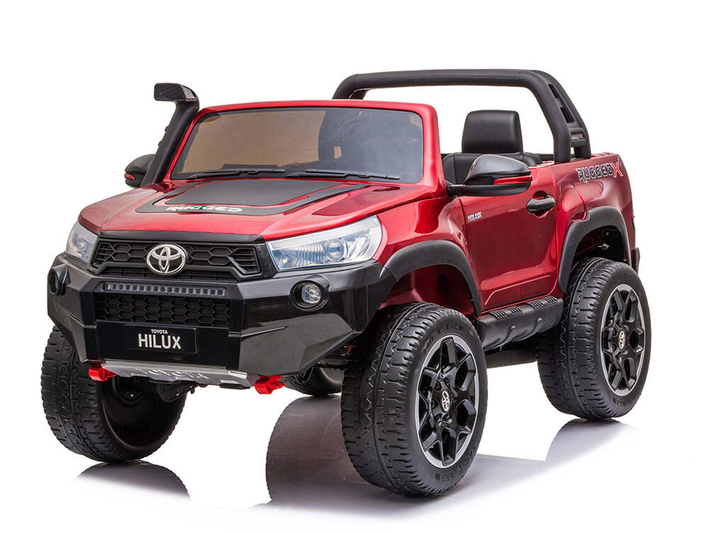Elektrické autíčko pre 2 deti Toyota Hilux 4x4 24V/800W + batéria 24V/14Ah, lakované vínové
