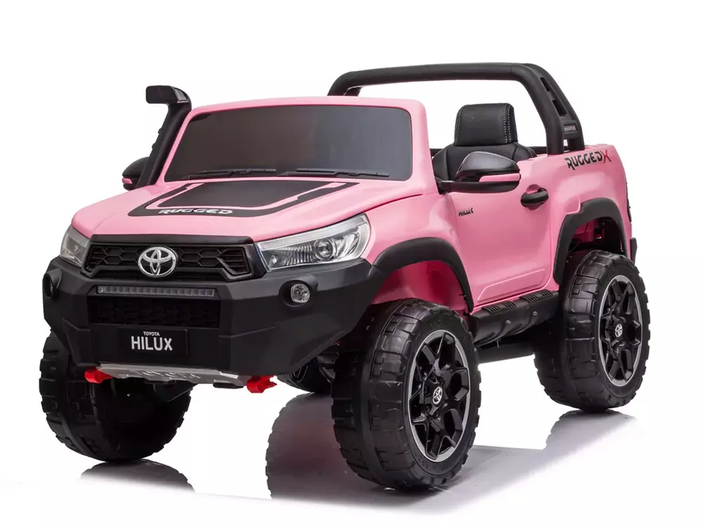 Elektrické autíčko pre 2 deti Toyota Hilux 4x4 24V/800W + batéria 24V/14Ah, lakované ružové