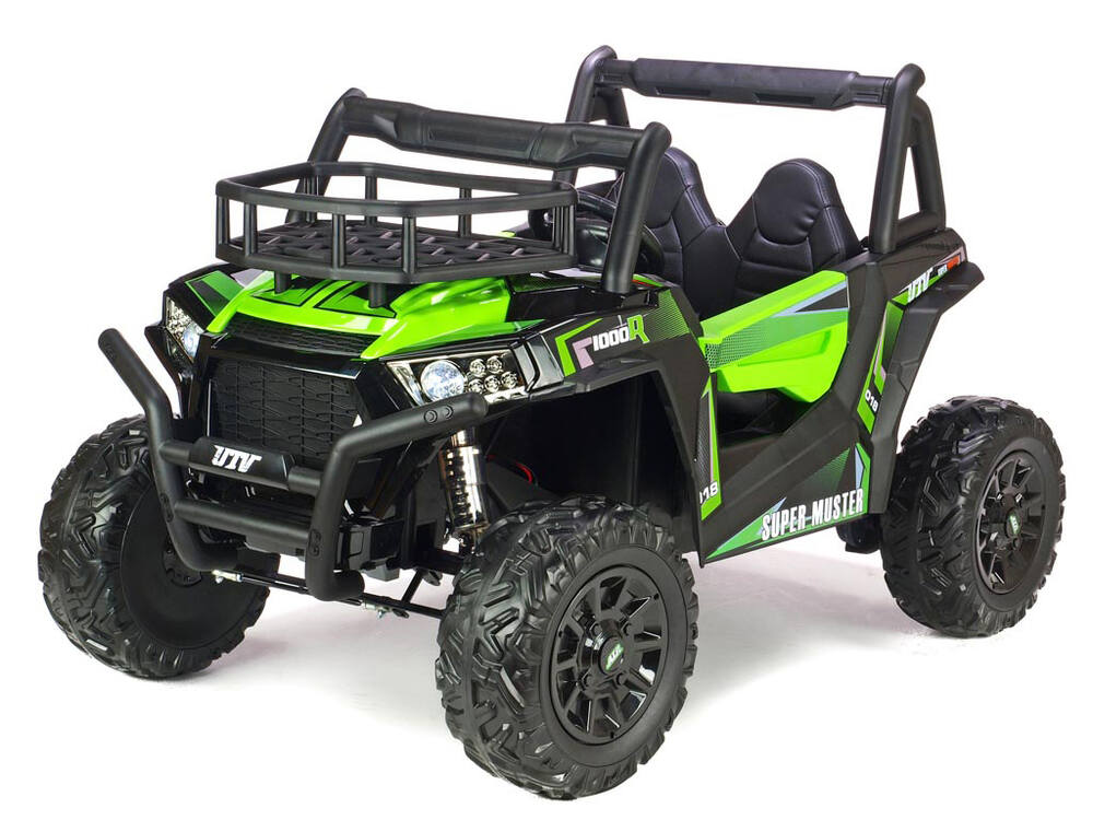 Dětská elektrická bugina Super Muster 1000R, 2x 24V/200W, zelená