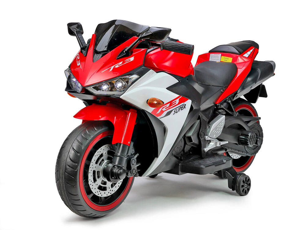 Dětská elektrická motorka Supersport R3, červená