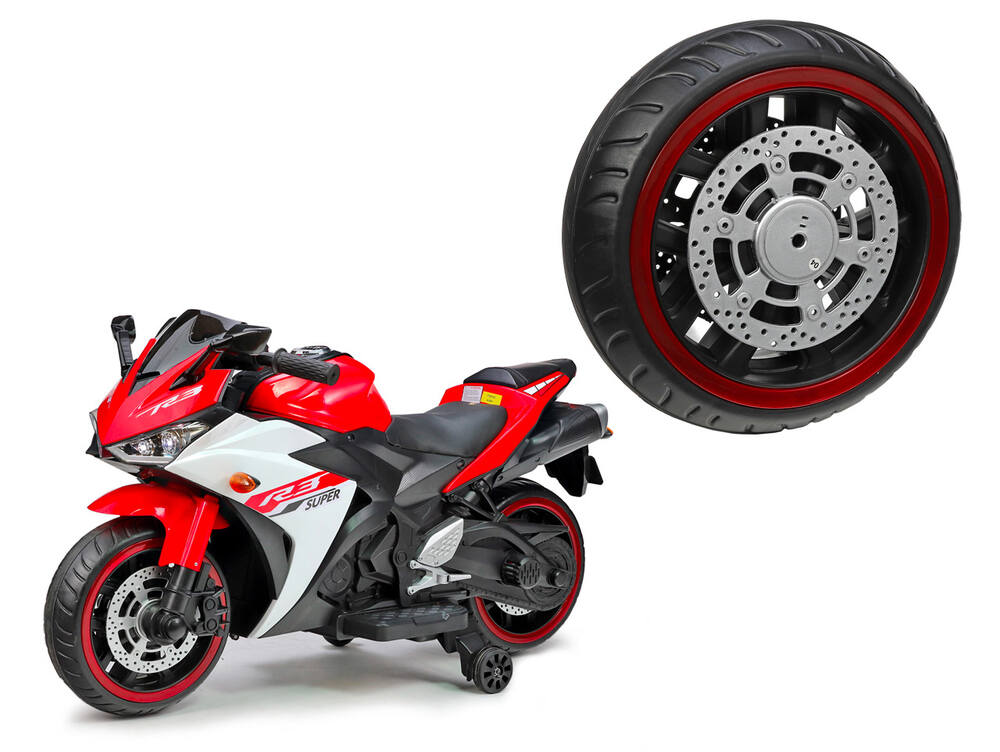 Dětská motorka Supersport R3 - náhradní kolo přední s LED