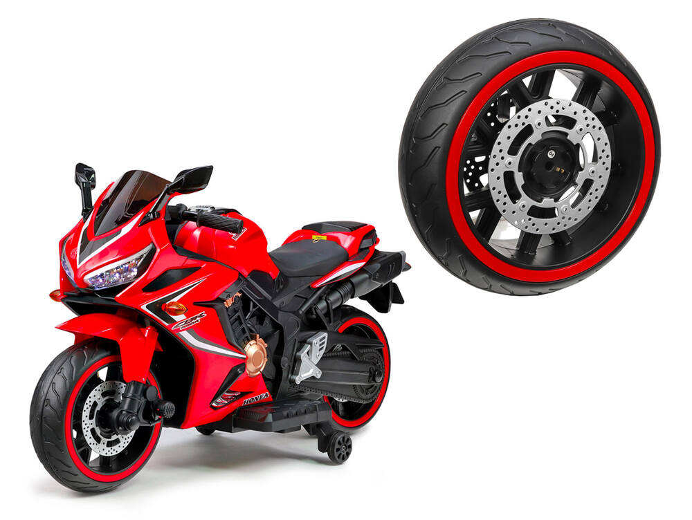 Dětská motorka CBR 650 - náhradní kolo svítící led přední