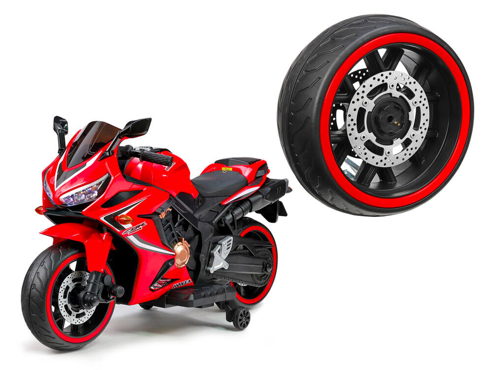 Dětská motorka CBR 650 - náhradní kolo svítící led zadní
