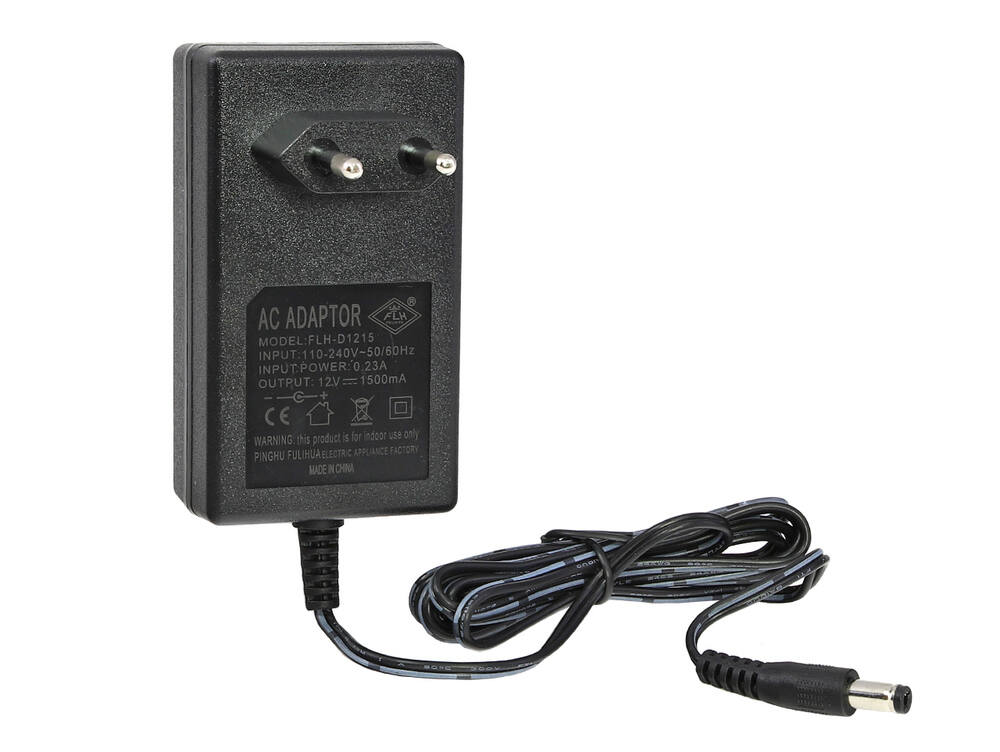 Nabíječka 12V / 1,5A s LED diodou pro dětská elektrická vozítka FLH-D1215