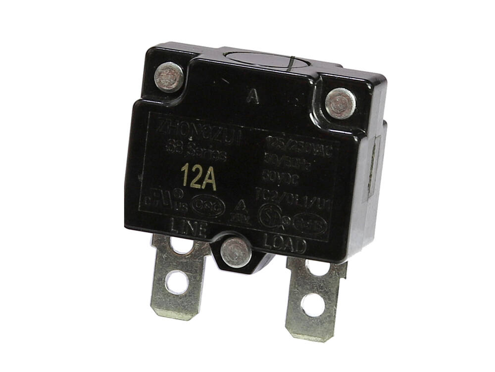 Resetovací pojistka 12 A pro dětská elektrická vozítka