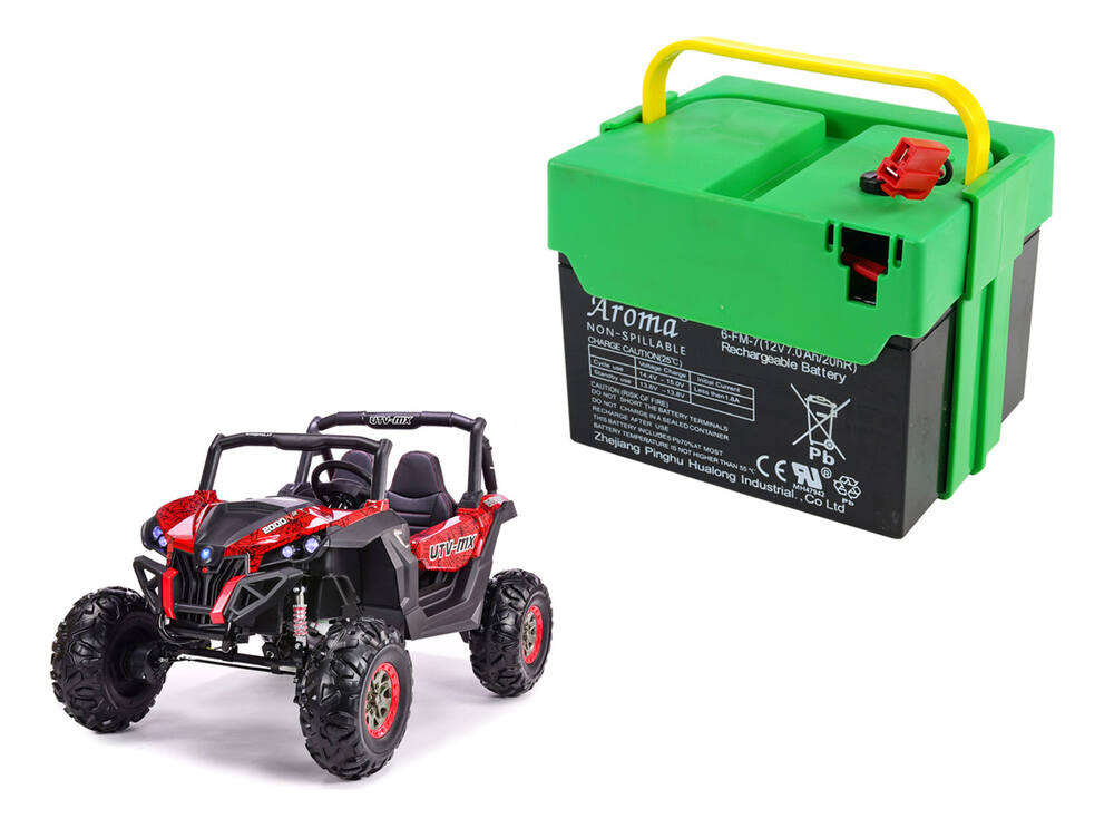 Bateriový vyjímatelný box pro elektrickou buginu X-MAX, baterie 2x 12V/7Ah
