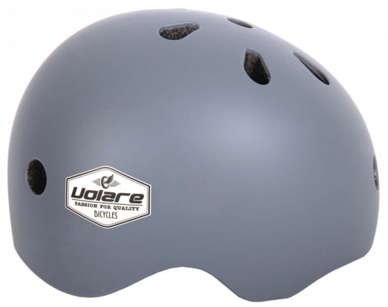 Volare dětská helma na kolo, 51-55 cm, šedá