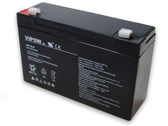 Gelová nabíjecí baterie 6V/12Ah