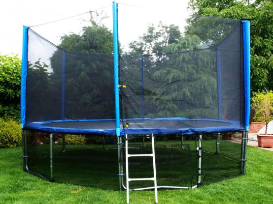 Zahradní trampolína s ochrannou sítí 427 cm