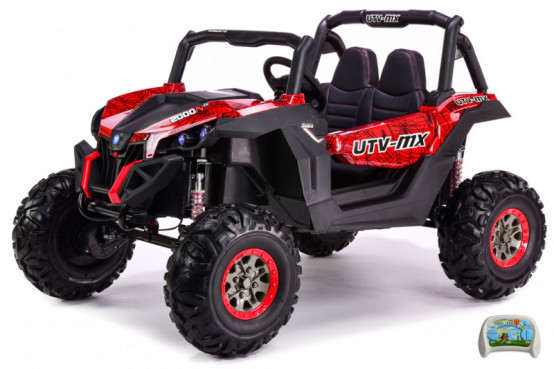 Dvoumístná bugina X-MAX 4x4 s 2.4G dálkovým ovládáním a nastavitelným odpružením, spider červená