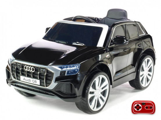 Dětské elektrické autíčko Audi Q8 s 2.4G dálkovým ovládáním, černé lakované