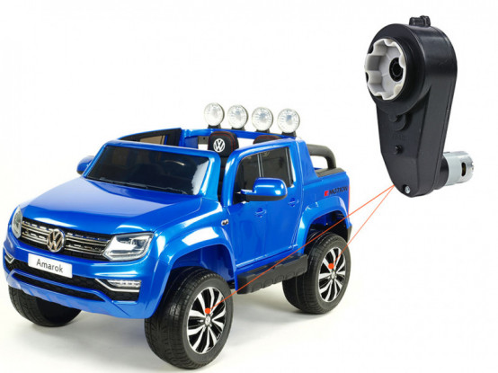 Dětské autíčko Volkswagen Amarok 4x4 - náhradní elektrický motor s převodovkou pro pohon kol