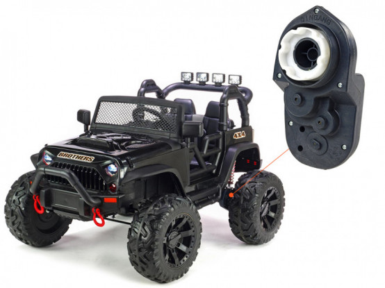 Dětské autíčko teréňák Brothers 24V - náhradní elektrický motor s převodovkou pro pohon kol