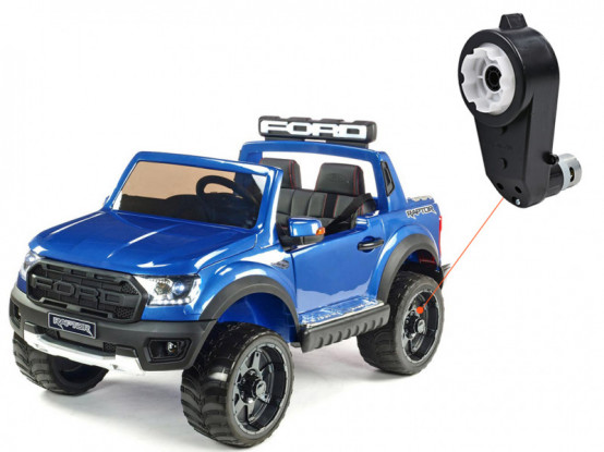 Dětské autíčko Ford Raptor - náhradní elektrický motor s převodovkou pro pohon kol