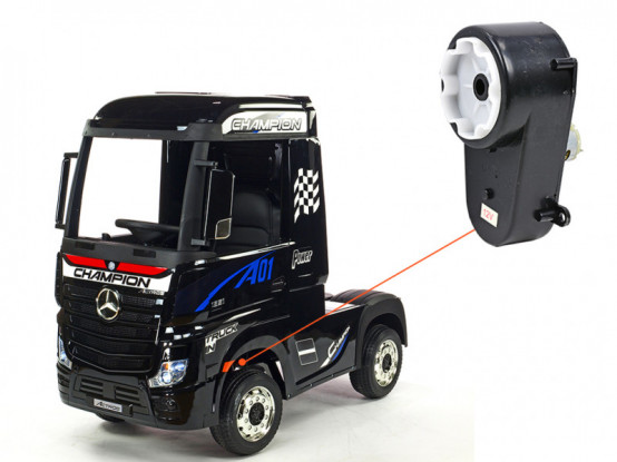 Dětské autíčko Mercedes-Benz Actros 4x4 - náhradní elektrický motor s převodovkou pro řízení