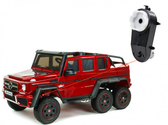 Dětské autíčko Mercedes-Benz G63 šestikolový - náhradní elektrický motor s převodovkou pro řízení