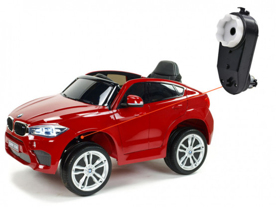 Dětské autíčko BMW X6 M jednomístné - náhradní elektrický motor s převodovkou pro řízení