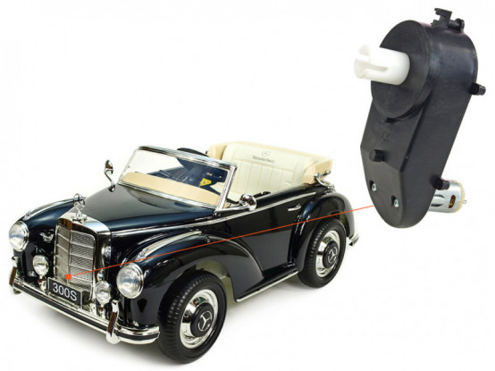 Dětské autíčko Mercedes-Benz 300S - náhradní elektrický motor s převodovkou pro řízení