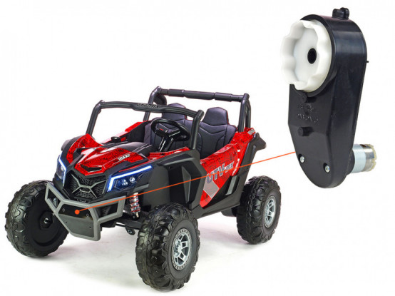 Dětská bugina UTV-MX 24V - náhradní elektrický motor s převodovkou pro řízení
