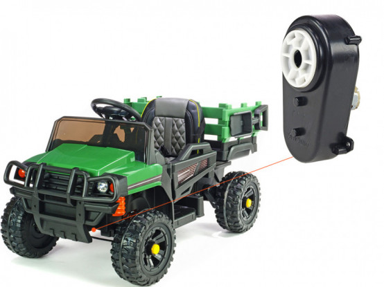 Dětské autíčko Farm Trac BDM0926 - náhradní elektrický motor s převodovkou pro řízení