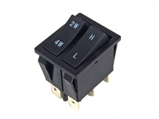 Přepínač dvoupólový - přepínání pohonu 2x2/4x4 a přepínání rychlosti