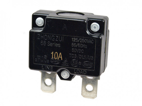 Resetovací pojistka 10 A pro dětská elektrická vozítka