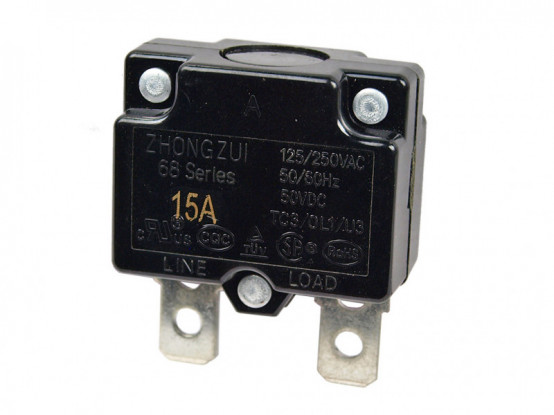 Resetovacia poistka 15 A pre detské elektrické vozidlá